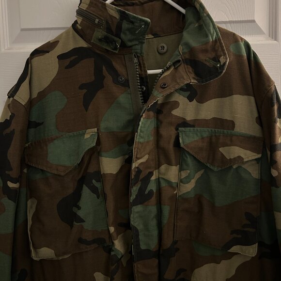 Camo Cold Weather Field Jacket Men’s Size Large Regular - Picture 2 of 8